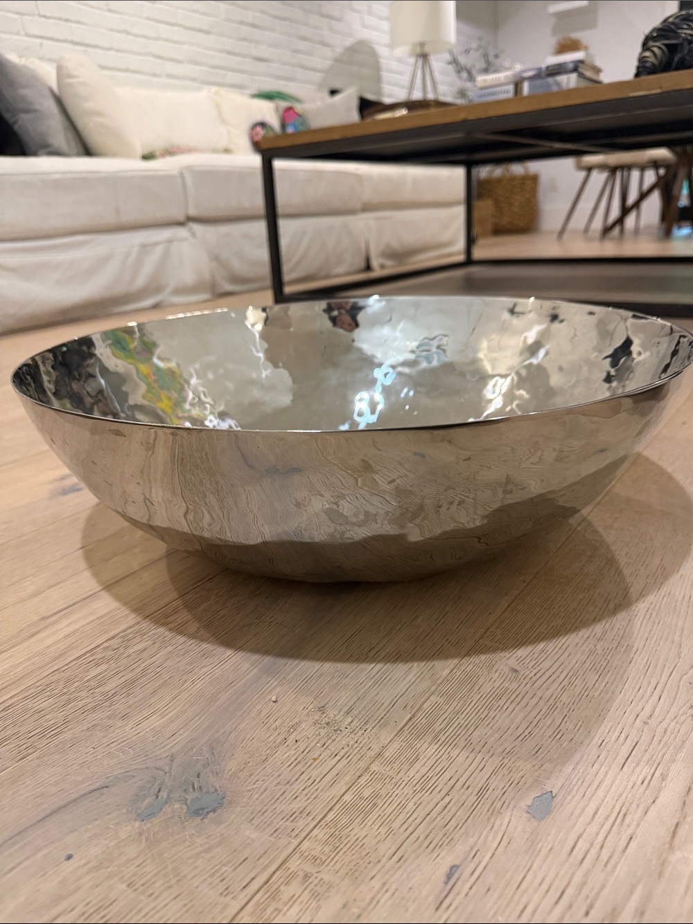 Mary Jurek Hammered Silver Decorative Bowl